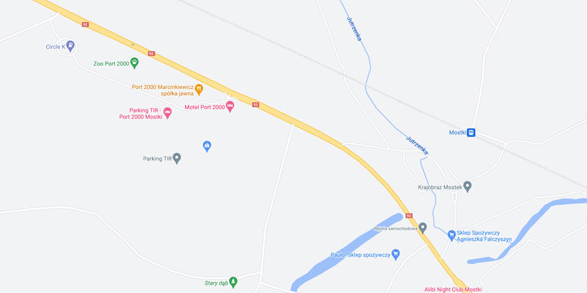Man TruckLife Tour - Mostki - mapa dojazdu na mapach Google